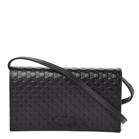 gucci microguccissima crossbody wallet black|Gucci microguccissima compact women's wallet.